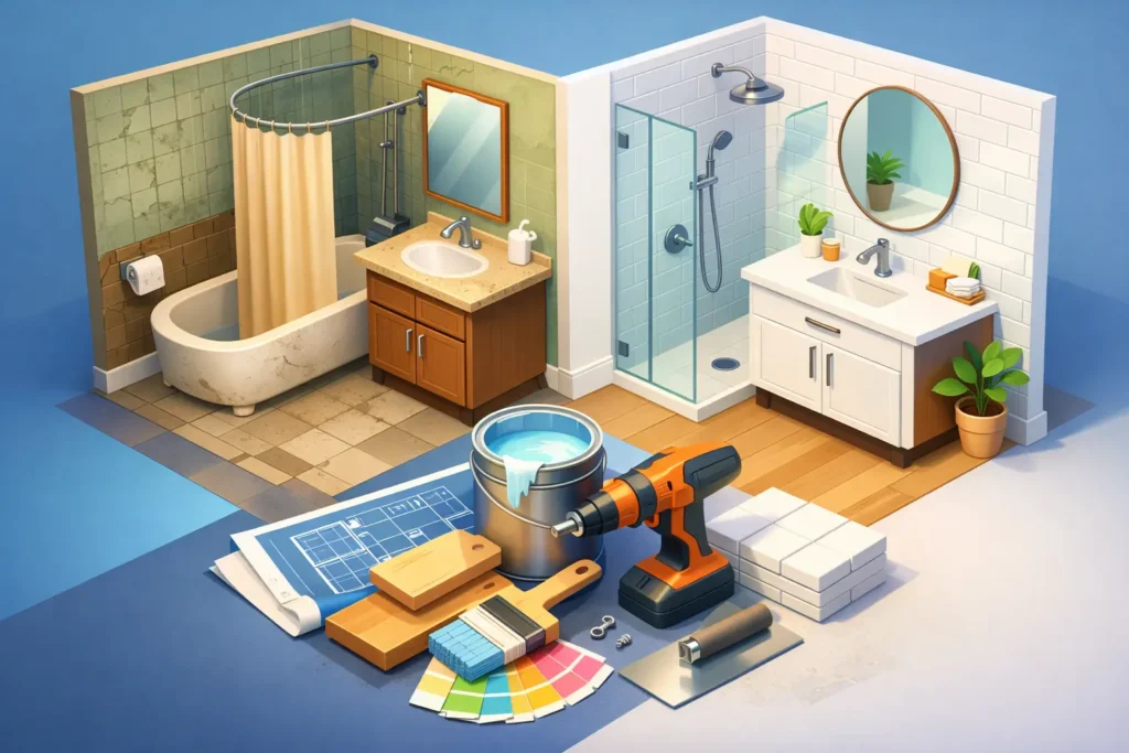 How to Do an Inexpensive Bathroom Remodel