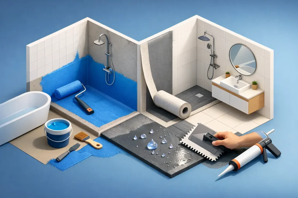 How to Waterproof a Bathroom Properly