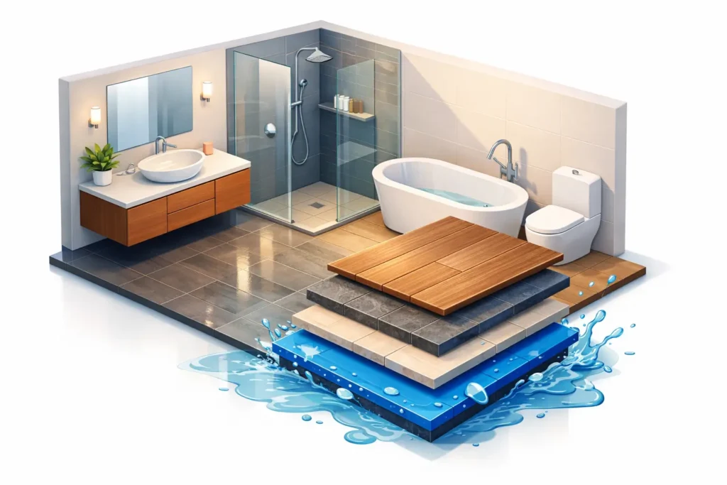 How to Choose Waterproof Bathroom Flooring