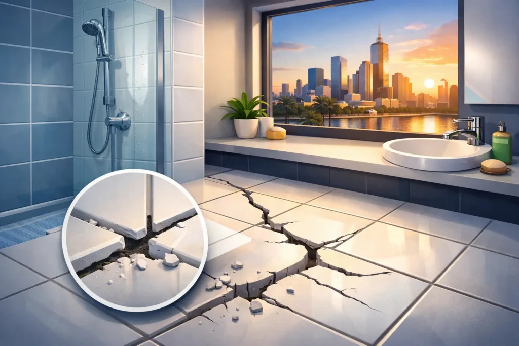 Why Bathroom Grout Keeps Cracking in Melbourne